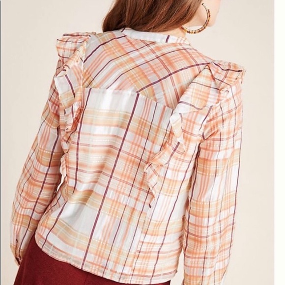 Anthropologie Current Air Polly Ruffled Blouse - Picture 4 of 11